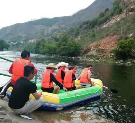 九乡明月湖国家级水利风景区南盘江漂流项目启动1.jpg